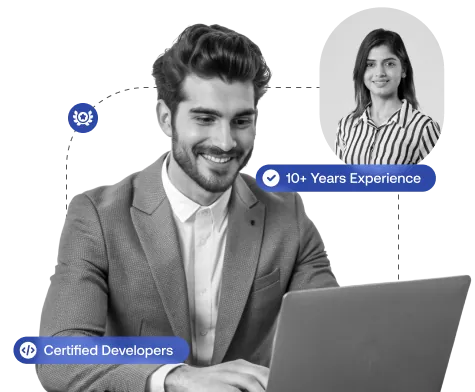 custom software development team working